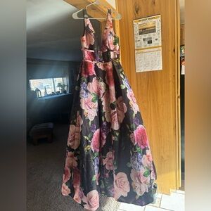 Blush Pink and Black Dress